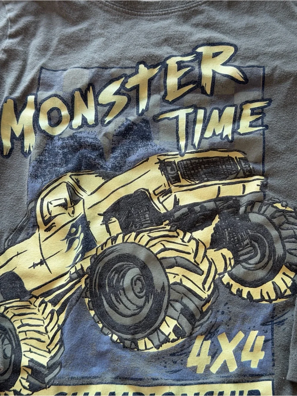OshKosh B'gosh Green 'Monster Time' 4x4 Long-Sleeve Shirt